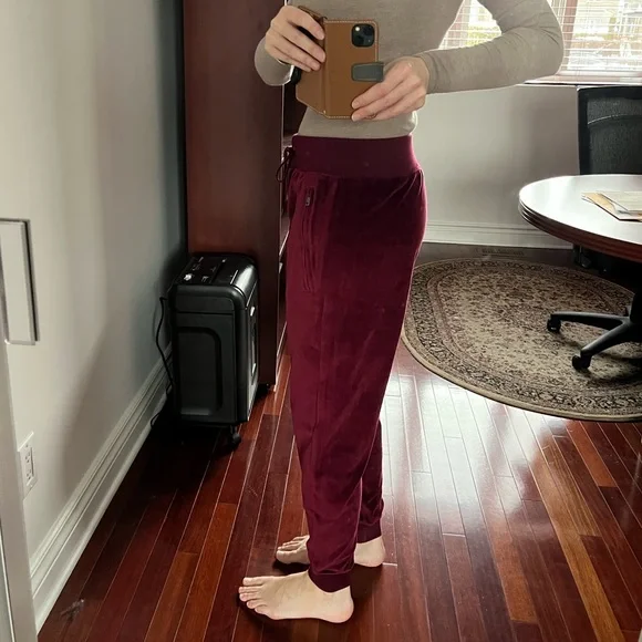 NWT Women's Polo Ralph Lauren Track pants / Burgundy / Size S - Picture 7 of 13